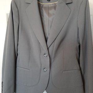 Esprit, classy/dressy business suit, Grey with white pinstriping